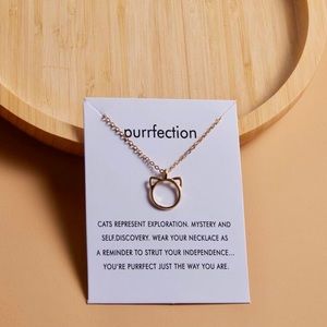 Cat Charm Necklace. PURRFECTION